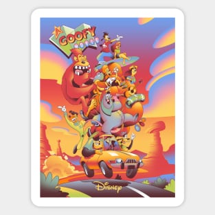 Goofy Movie - Modern Poster Sticker